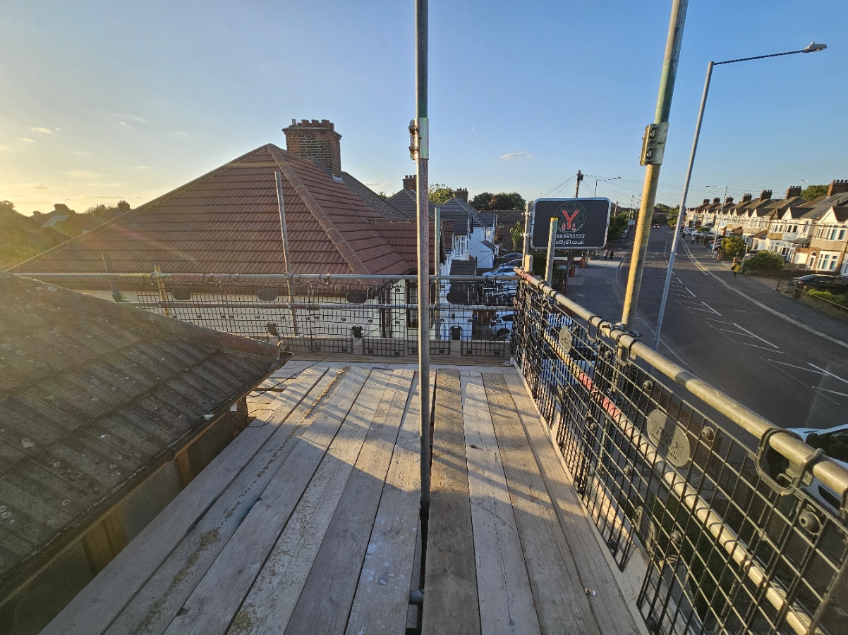 Independent-Scaffold-for-loft-conversion-top-view